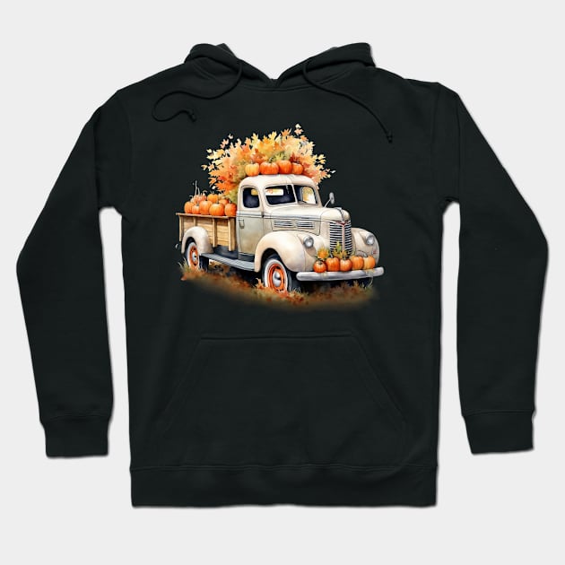 Truck of pumpkins Hoodie by ArtVault23